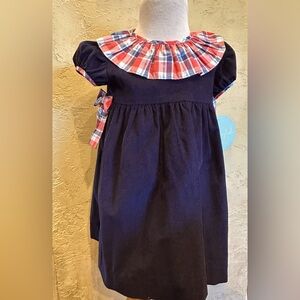 NWT Little English 4t navy corduroy dress